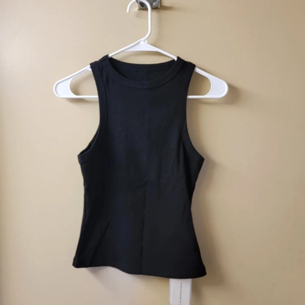 Commense NWT Black Ribbed Tank Size Small - Picture 1 of 5